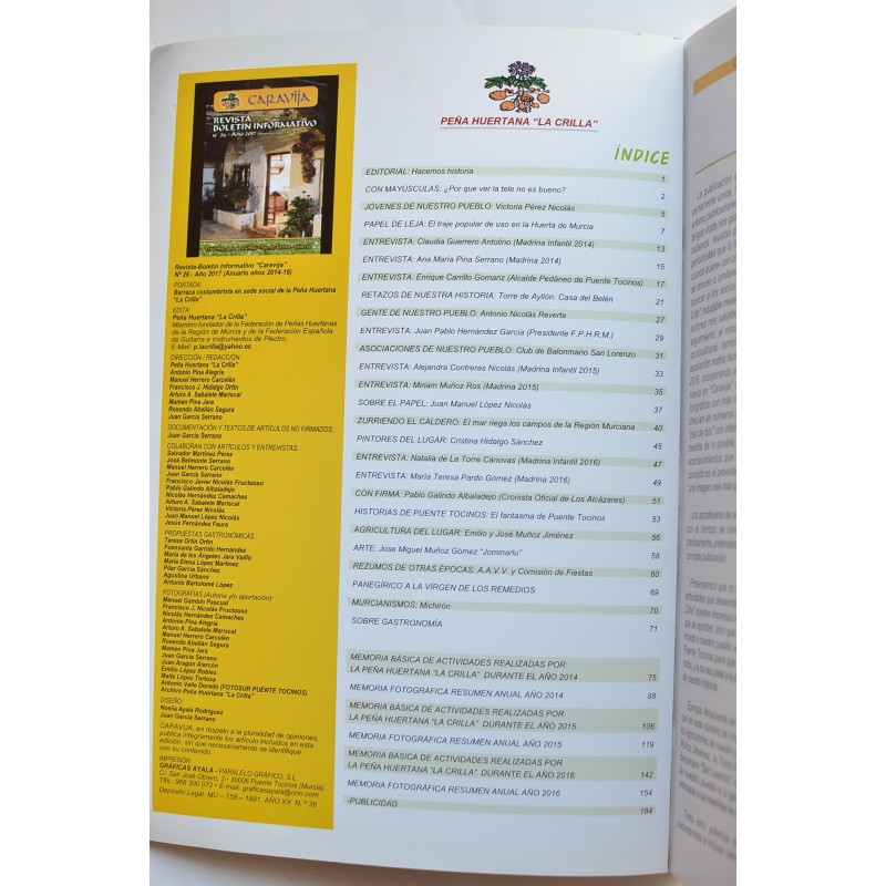 Caravija. Revista Boletín Informativo, nº 26....