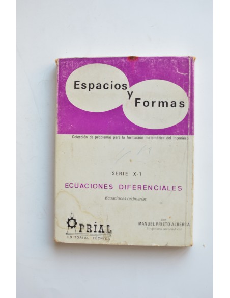Ecuaciones diferenciales. Ecuaciones ordinarias