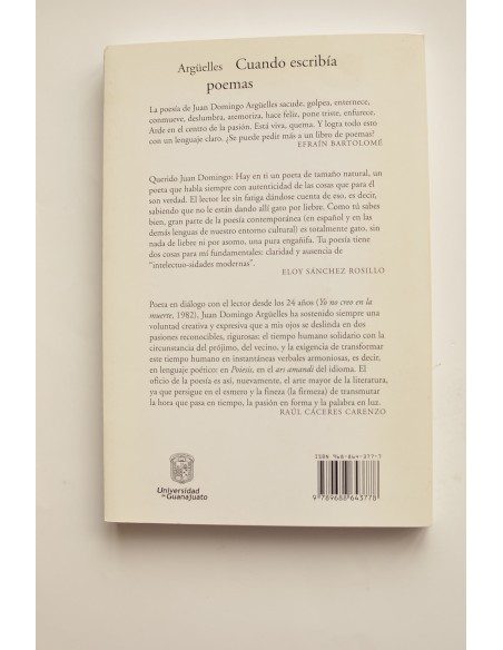 Cuando escribía poemas. Poesía 1999 - 2005