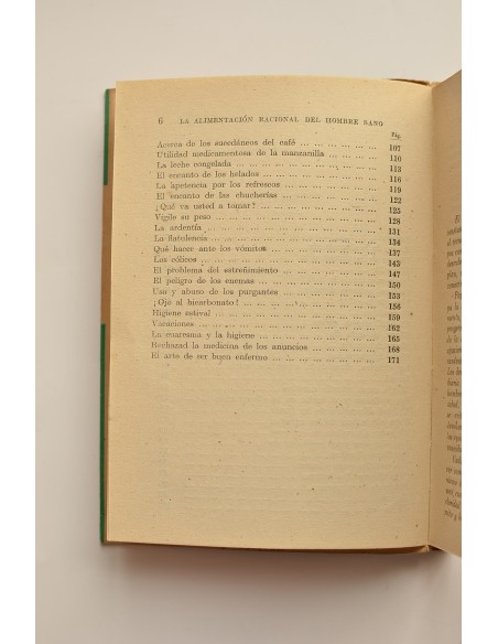 La alimentación racional del hombre sano