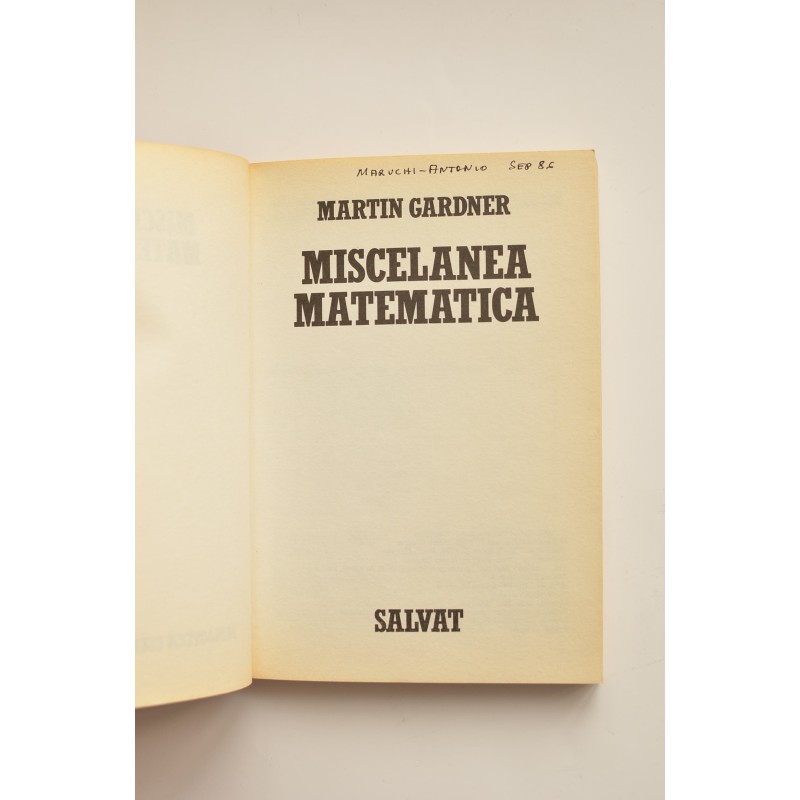 Miscelánea matemática