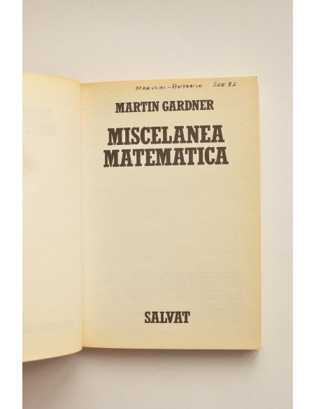 Miscelánea matemática