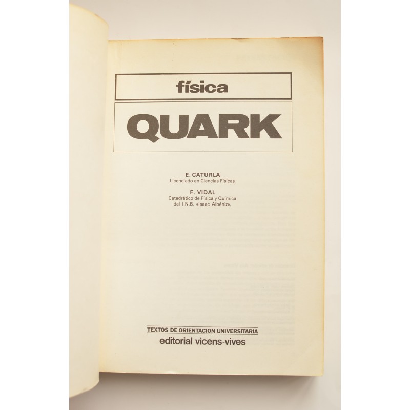 Quark. Física