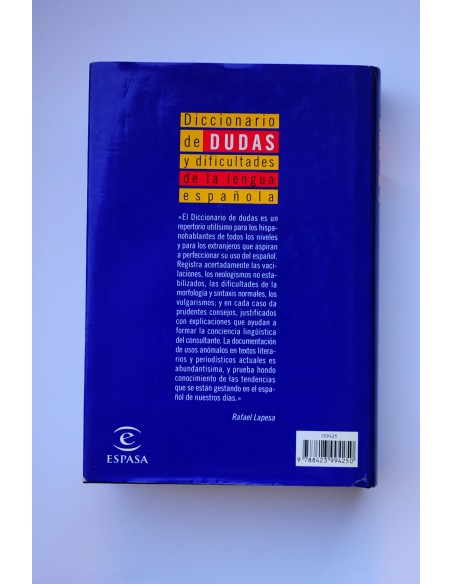 Diccionario de dudas y dificultades de la lengua española