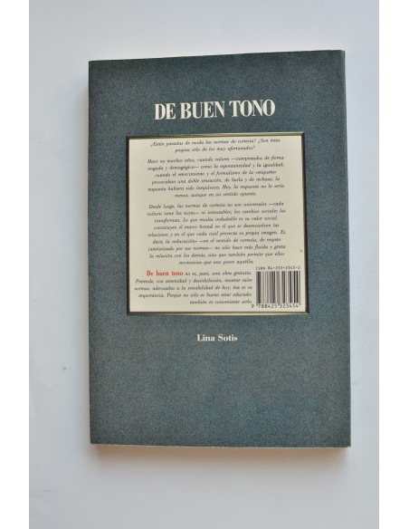 De buen tono. Breve diccionario de cortesía actual