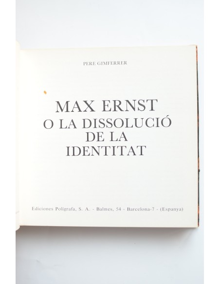 Marx Ernst o la disolución de la identidad
