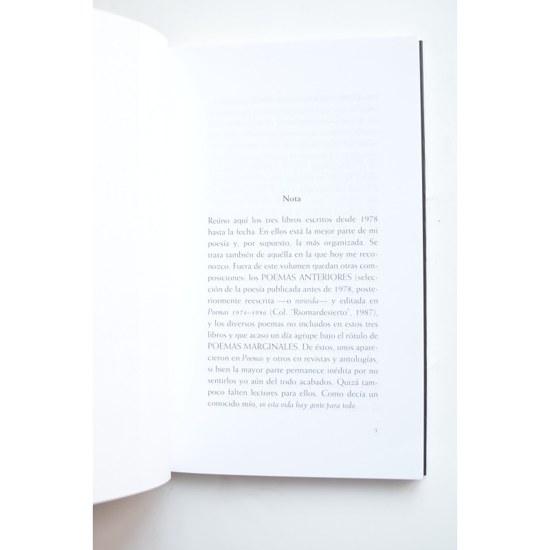 Los días (poesía, 1978 - 1999)