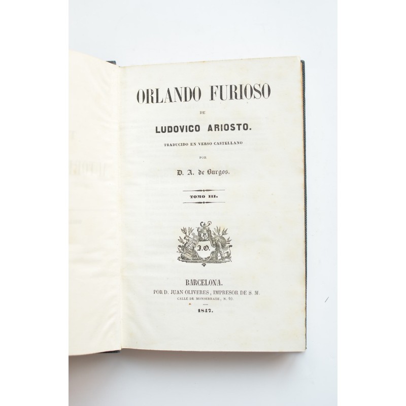 Orlando furioso. Tomo III