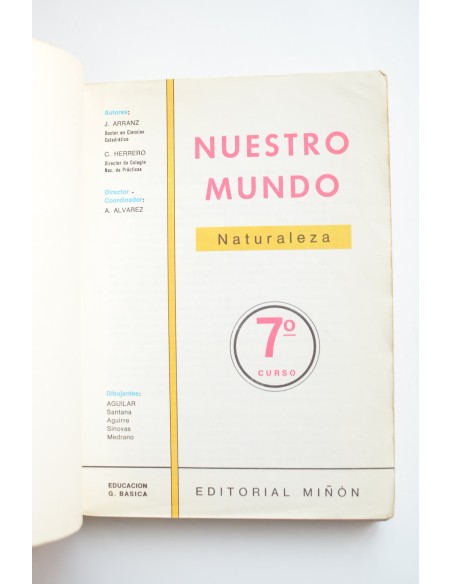 Nuestro mundo. Naturaleza. 7º EGB