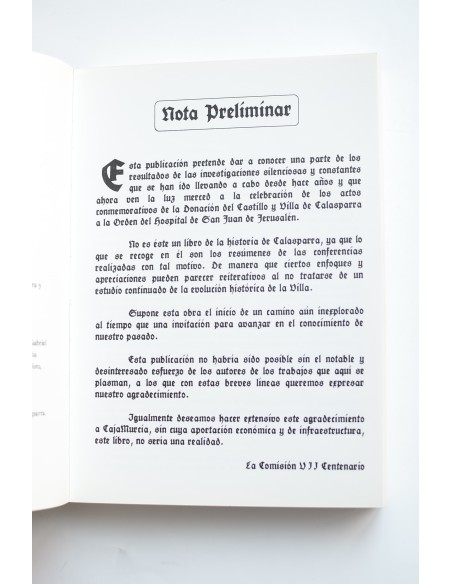Ciclo de Conferencias VII Centenario Calasparra