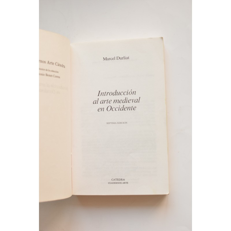 Introducción al arte medieval en occidente