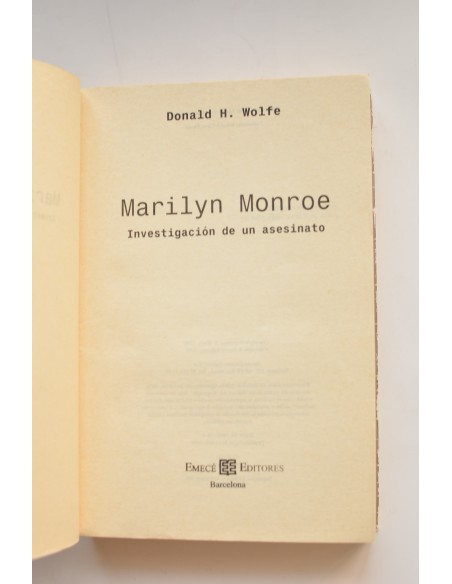 Marilyn Monroe, investigación de un asesinato
