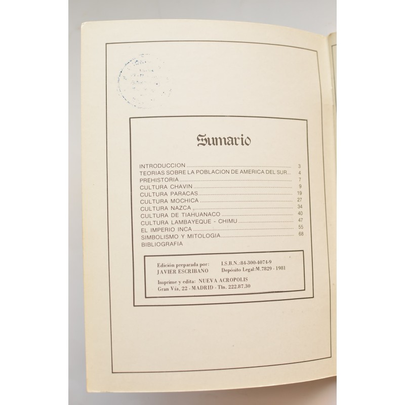 Perú. Manual de simbolismo y arqueología