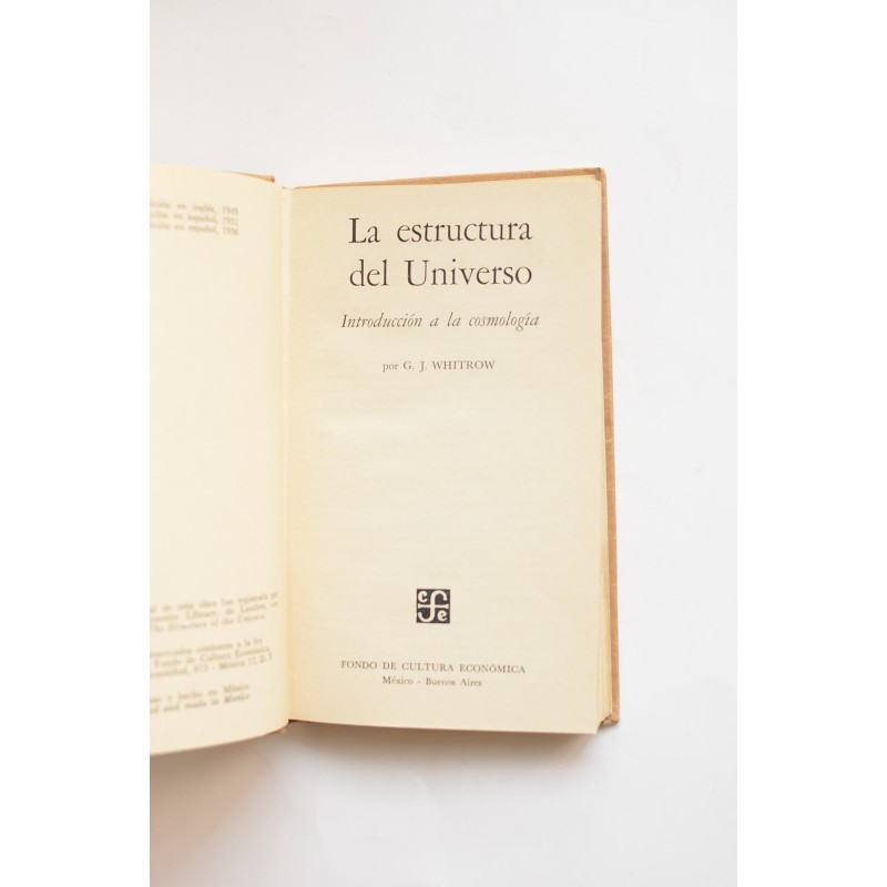 La estructura del universo. Introducción a la...
