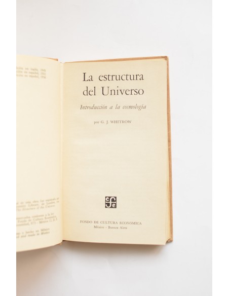 La estructura del universo. Introducción a la cosmología