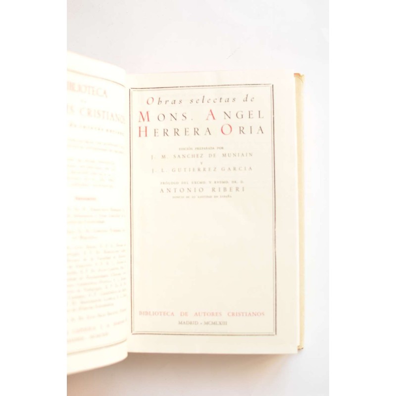 Obras selectas de Mons. Ángel Herrera Oria