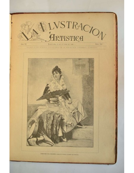 Ilustración artística. Periódico semanal de literatura, artes y ciencias. Del nº  314, 1888 al nº  365 1888 (año completo)