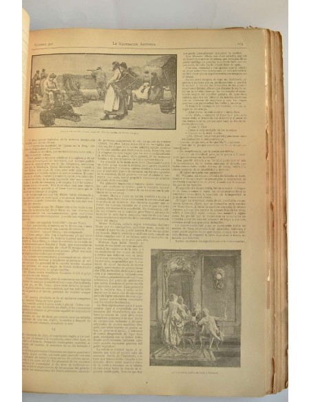 Ilustración artística. Periódico semanal de literatura, artes y ciencias. Del nº  336, enero 1889 al nº 443 junio 1890