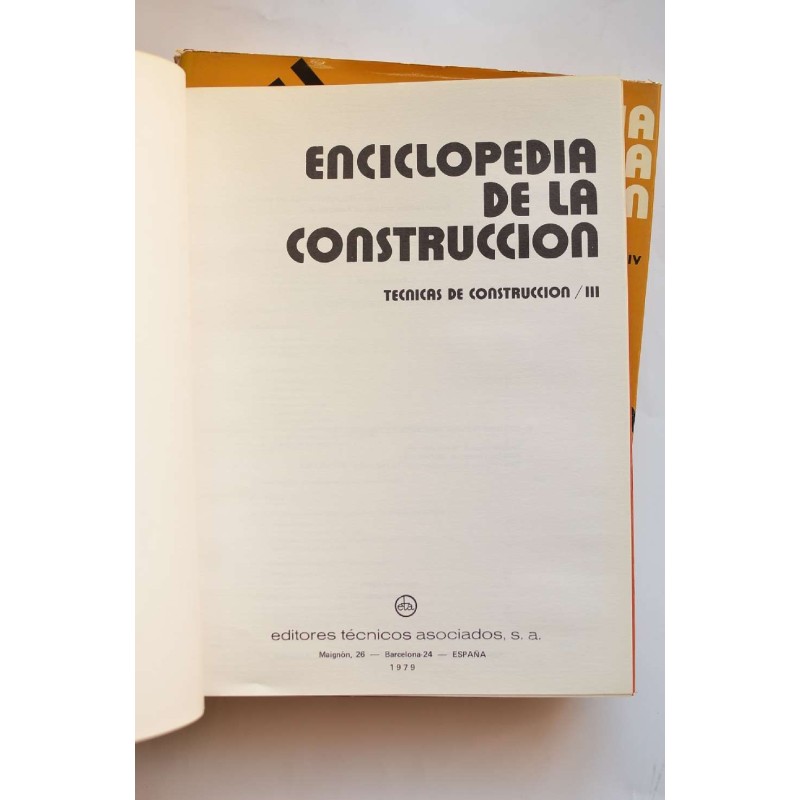 Enciclopedia de la construcción. Técnicas de...