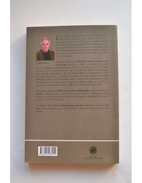 La poesía de Emilio Barón. Solus poetaque nascitur