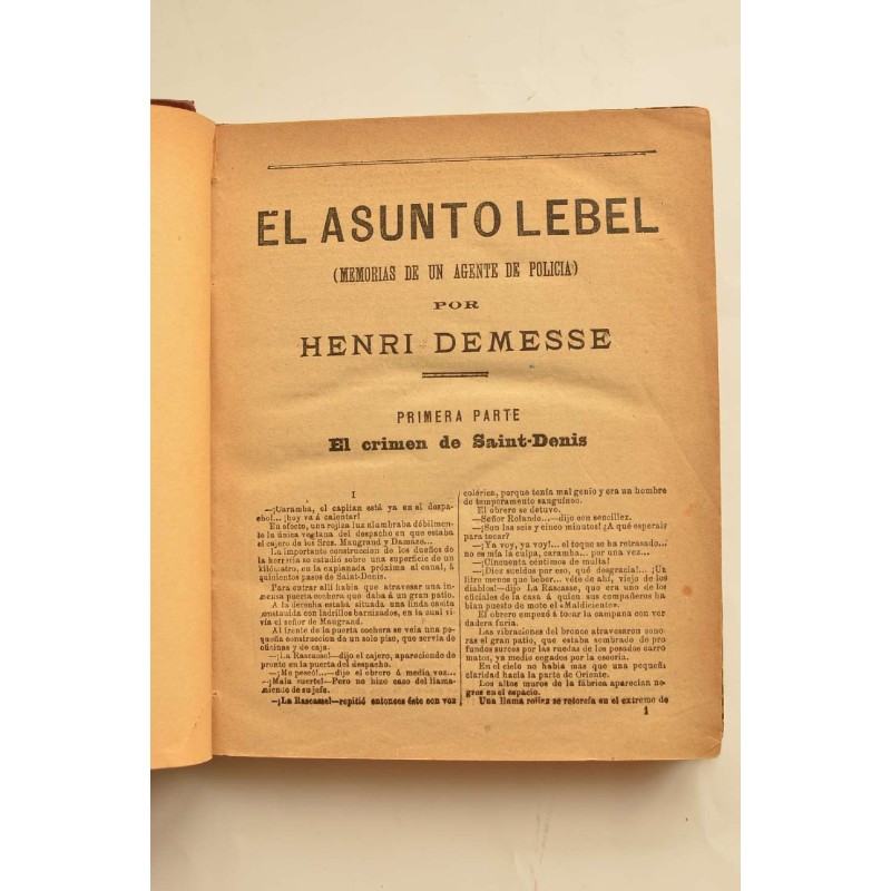 El asunto Lebel (memorias de un agente de...