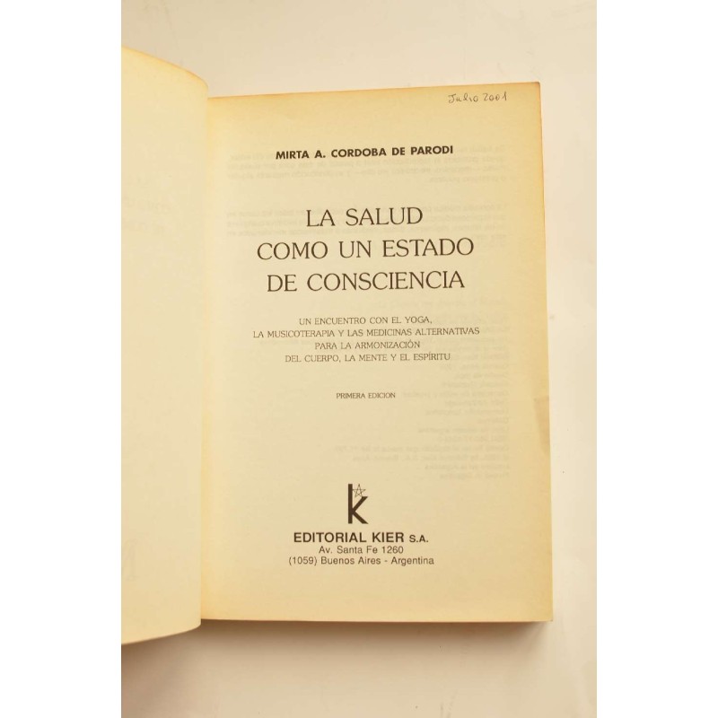 La salud como un estado de conciencia