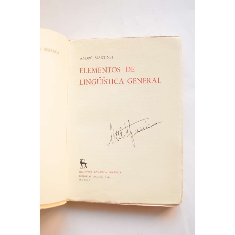 Elementos de ligüística general