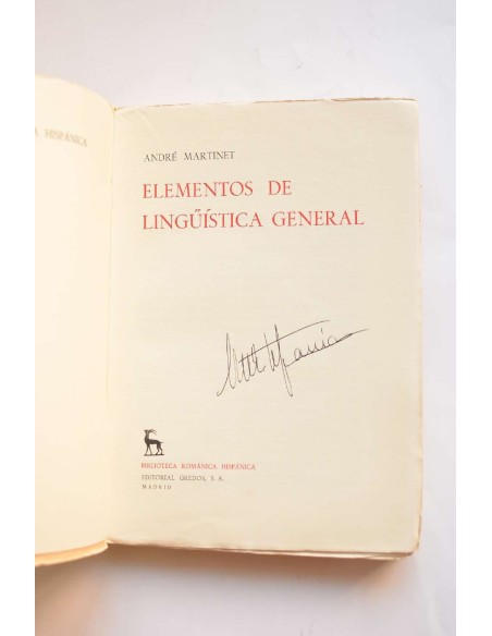 Elementos de ligüística general