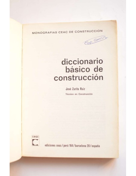 Diccionario básico de la construcción