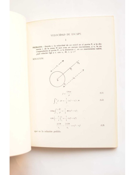 Problemas elementales de gravitación con aplicaciones a la astronáutica