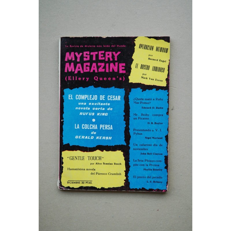 MYSTERY MAGAZINE. Ellery Queen's. diciembre 1963
