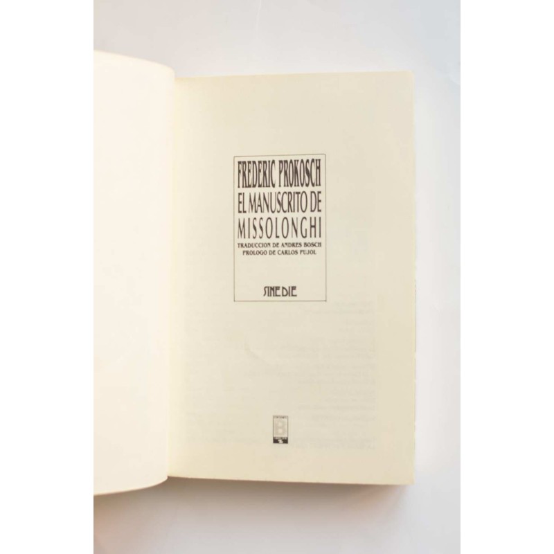 El manuscrito de Missolonghi