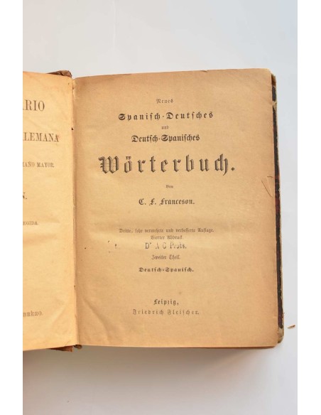 Neues  spanisch - deutsches und deutsch - spanisches wörterbuch