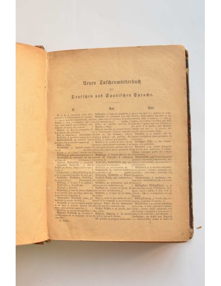 Neues  spanisch - deutsches und deutsch - spanisches wörterbuch