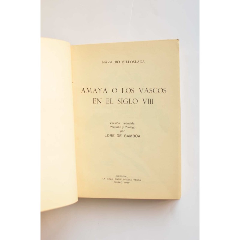 Amaya o Los vascos en el siglo VIII