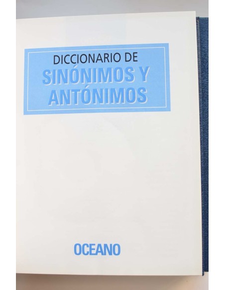 Diccionario de sinónimos y antónimos