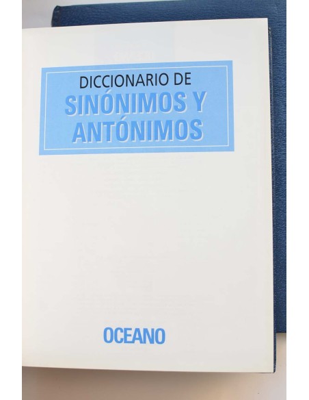 Diccionario de sinónimos y antónimos