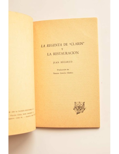 La Regenta de Clarín y la Restauración