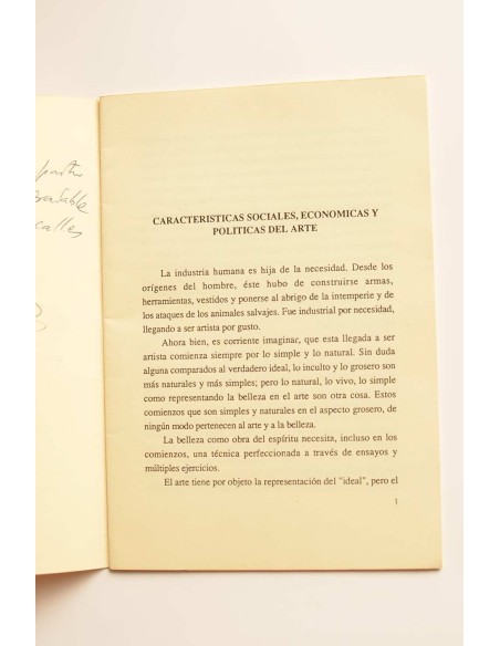 Característica sociales, económicas y políticas del arte