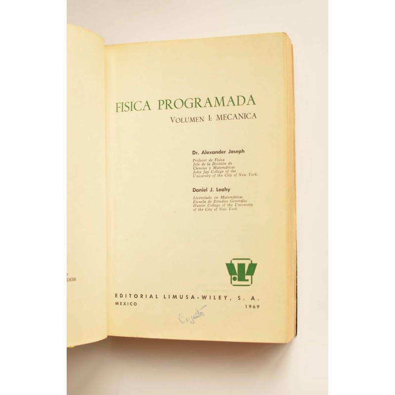 Física programada. Vol. I. Mecánica