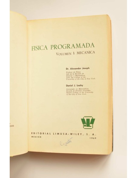Física programada. Vol. I. Mecánica