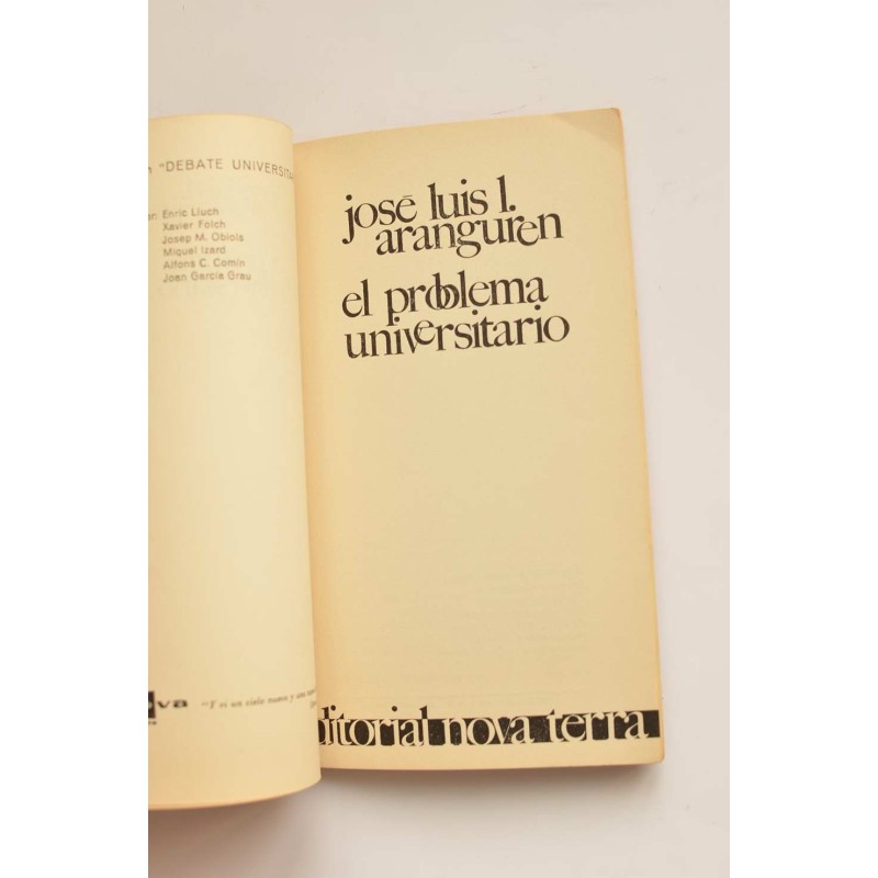 El problema universitario