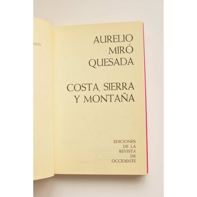 Costa, sierra y montaña