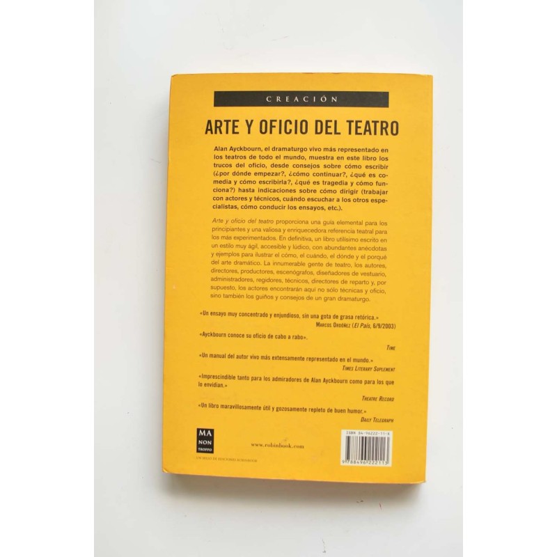 Arte y oficio del teatro