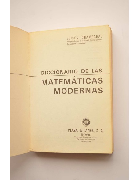 Diccionario de las matemáticas modernas