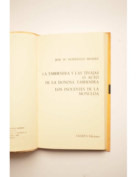 Las tabernas y las tinajas o Auto de la Donosa Tabernera - Los inocentes de la Moncloa