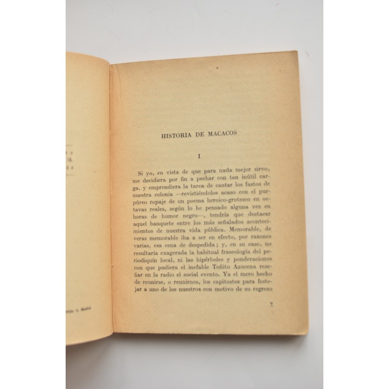 Historia de macacos