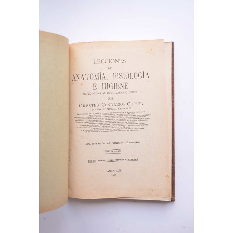 Lecciones de anatomía, fisiología e higiene