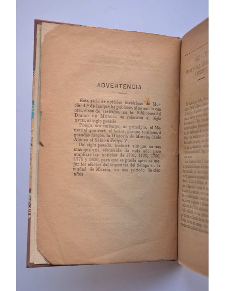 Noticias históricas y curiosas de Murcia