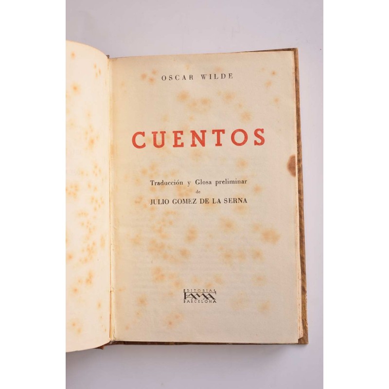 Oscar Wilde. Cuentos